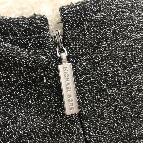 MICHAEL Michael Kors black silver long sleeve sparkle dress 3X New with tags - Picture 8 of 12